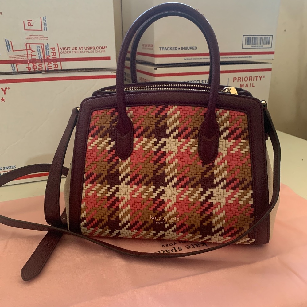 Kate Spade Woven Medium Satchel NWT